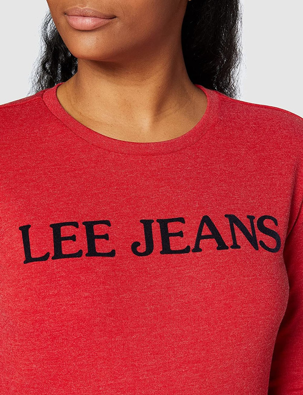 BLUZA DAMSKA LEE LOGO SWS WRAP RED L36IHDKG 112107868