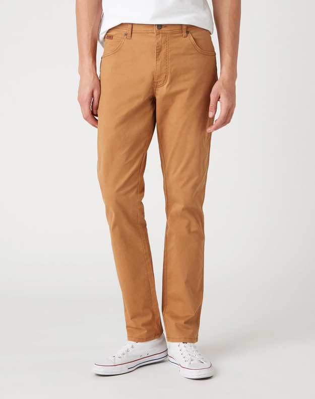 SPODNIE MĘSKIE WRANGLER TEXAS SLIM BISCUIT W12SWA012 112126530