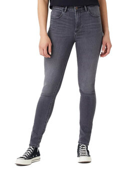 WRANGLER HIGH RISE SKINNY DAMSKIE SPODNIE JEANSOWE SOFT SMOKE W27HZJ29U 112144779