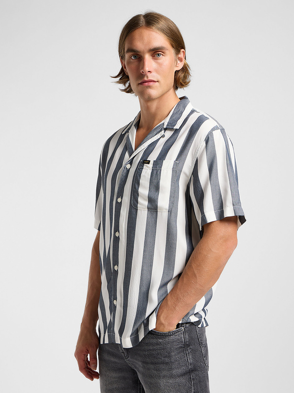 LEE MĘSKA KOSZULA LEE RESORT SHIRT RIVET NAVY 112364214