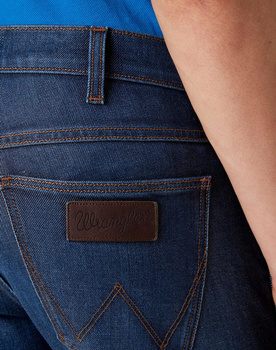 WRANGLER LARSTON MĘSKIE SPODNIE JEANSOWE SPHERE BLUE W18SQ5323 112127592