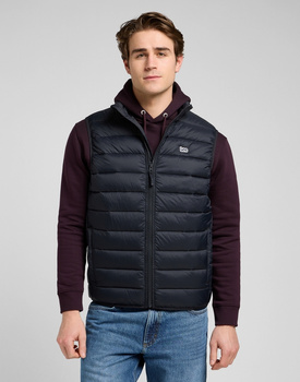 MESKA KURTKA LEE STAND COLLAR PUFFER VEST BLACK 112370535