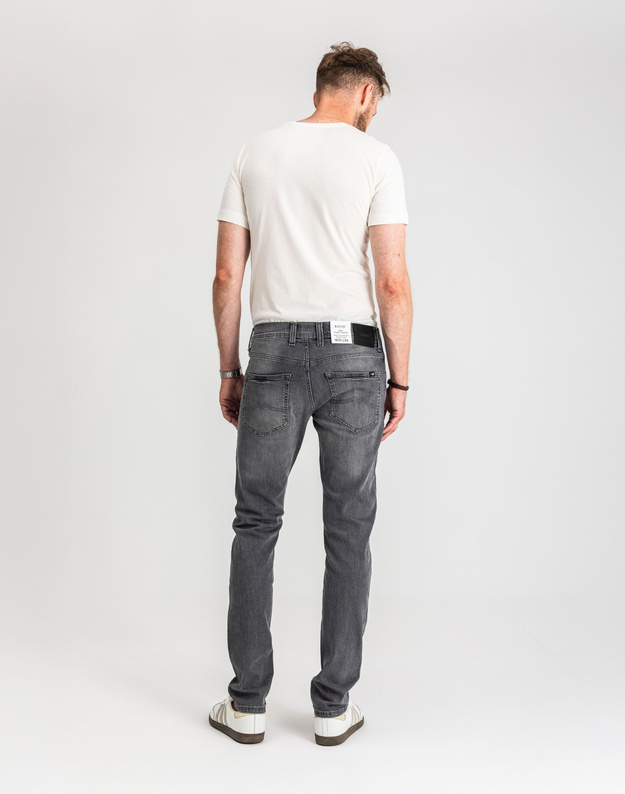 Męskie Spodnie Jeansowe Mustang Style Oregon Tapered Denim Black 1017124 4000 203