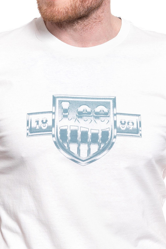 LEE T SHIRT SEASONAL LOGO TEE WHITE CANVAS L61QFERR 112114007