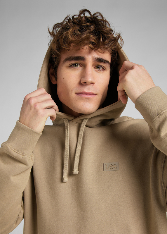 LEE CORE LOOSE HOODIE MĘSKA BLUZA KANGURKA CLAY L80LRZ56 112145589