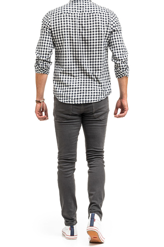 MĘSKIE SPODNIE LEE LUKE DARK GREY L719PCAQ 112331019