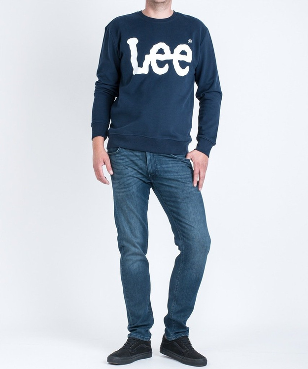 LEE LOGO SWS MĘSKA BLUZA KLASYCZNA NADRUK NIGHT SKY L82UUBSJ 112122213
