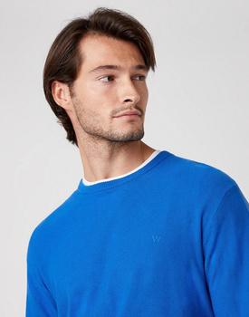 WRANGLER CREW KNIT MĘSKI SWETER BLUE W8P2PDX05 112132412