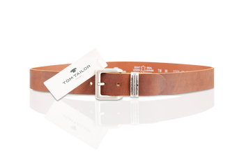 TOM TAILOR MĘSKI PASEK SKÓRZANY KLASYCZNY SKÓRA TG1068L89/690 40mm Gürtel Q.6789 0690 DARKBROWN