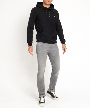 LEE LOGO SWEAT MĘSKA BLUZA Z KAPTUREM NIEROZPINANA BLACK L82QWO01 112122153