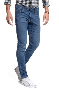 LEE MALONE MĘSKIE SPODNIE JEANSOWE JEANSY EASY BLUE L736DIZK 112120015