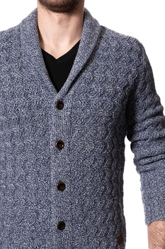 WRANGLER ZIG ZAG CARDIGAN NEW INDIGO W8575R2RQ