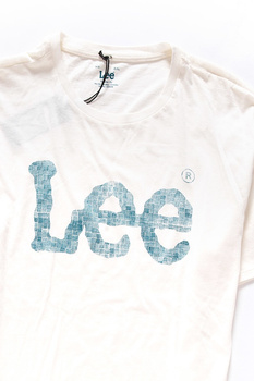LEE T SHIRT LOGO TEE CLOUD DANCER L62OAIHA