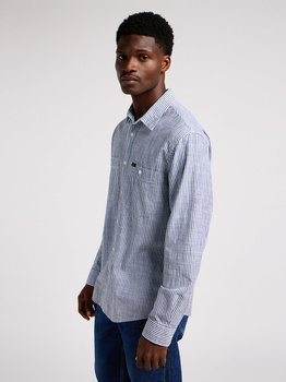 LEE MĘSKA KOSZULA LEE WORKER SHIRT 2.0 INDIGO HICKORY 112349939