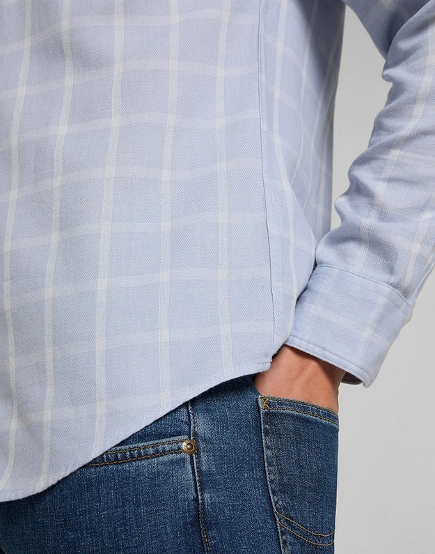 MĘSKA KOSZULA MATERIAŁOWA LEE ONE POCKET SHIRT TIDE BLUE L66NKTQK 112116592