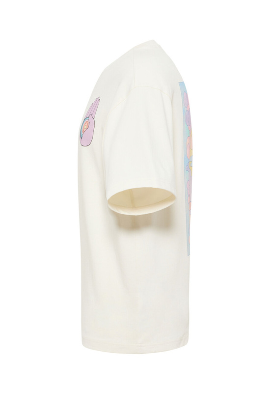 Męski T-shirt MUSTANG Unisex T-Shirt Collab Whisper White 1014956 2013