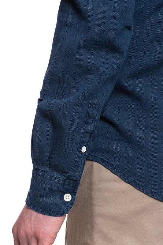 KOSZULA MĘSKA WRANGLER LS 1PKT BDOWN SHIRT INDIGO BLU W5F3B589X 112130130