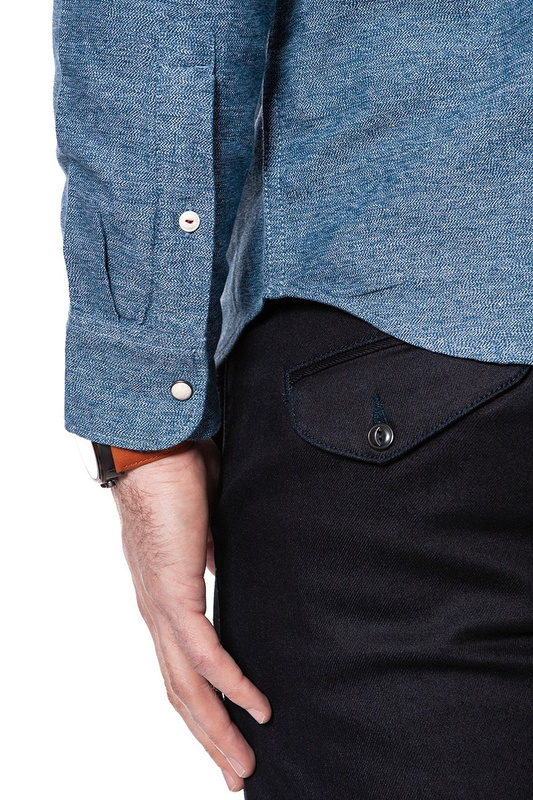 LEE WESTERN SHIRT MEDIEVAL BLUE L643CV13