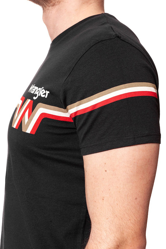 KOSZULKA WRANGLER KOSZULKA WRANGLER TEE FADED BLACK W7B69GOV6 112131536