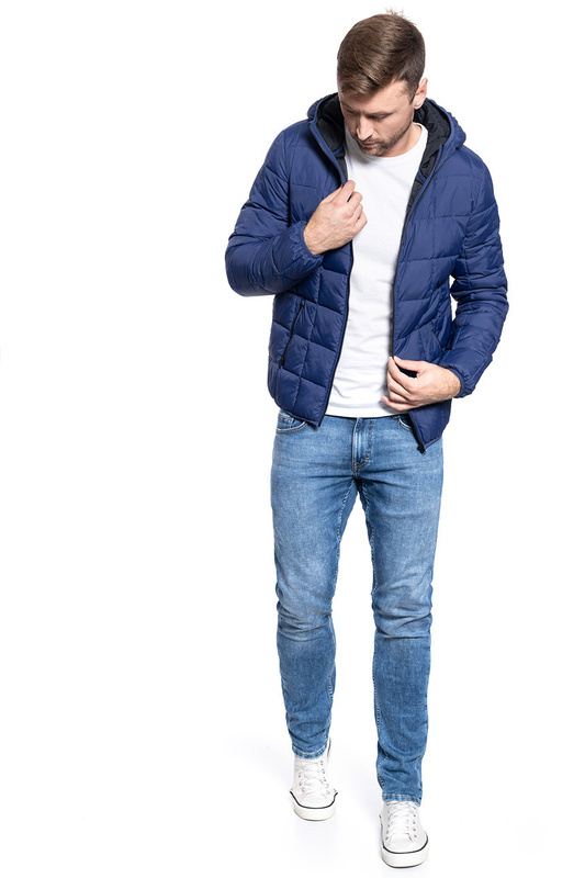 KURTKA ZIMOWA WRANGLER THE PUFFER PATRIOT BLUE W4C6WRX5H 112129101