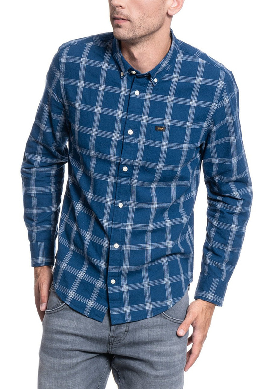 LEE BUTTON DOWN WASHED BLUE L880DALR 112123040