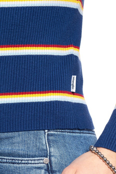 DAMSKI SWETER WRANGLER TURTLE NECK BLUE DEPTHS W8N0PWXJY SAMPLE 112132401
