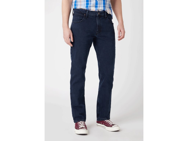 WRANGLER REGULAR MĘSKIE SPODNIE JEANSOWE JEANSY BLUE BLACK W10GKF097 112125977