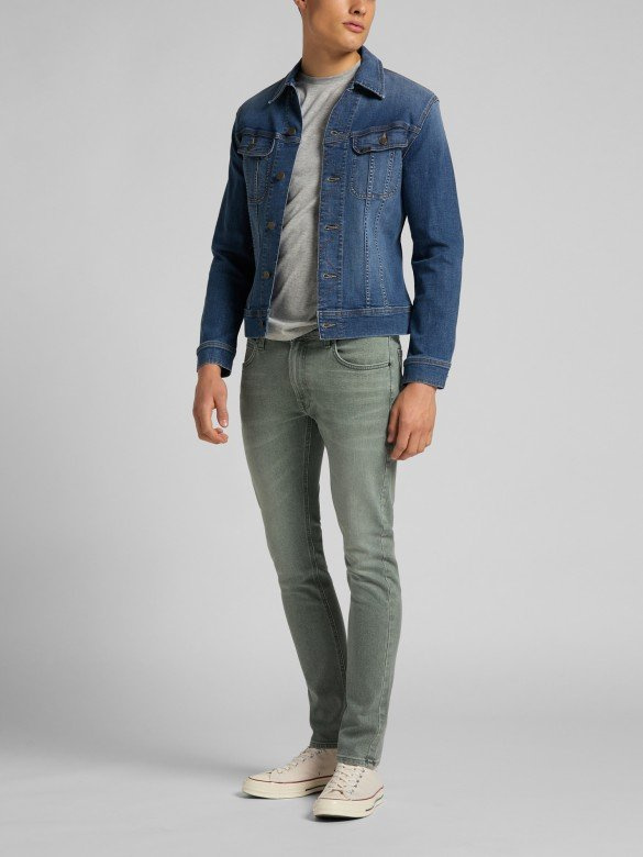 MĘSKA KURTKA JEANSOWA LEE SLIM RIDER MID VISUAL CODY L89RNLQN 112123891