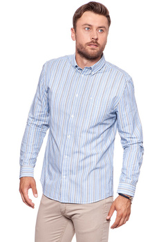 KOSZULA WRANGLER LS 1PKT BUTTON DOWN BLUE W58743N05 112129553