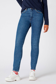 SPODNIE DAMSKIE WRANGLER RETRO SKINNY INDIGO MID W253WB81D 112128005