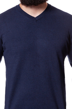 LEE V NECK KNIT MEDIEVAL BLUE L84OAH13