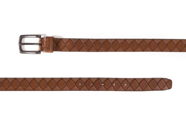 PASEK WRANGLER DIAMOND BELT BROWN W0A62U185 112125459