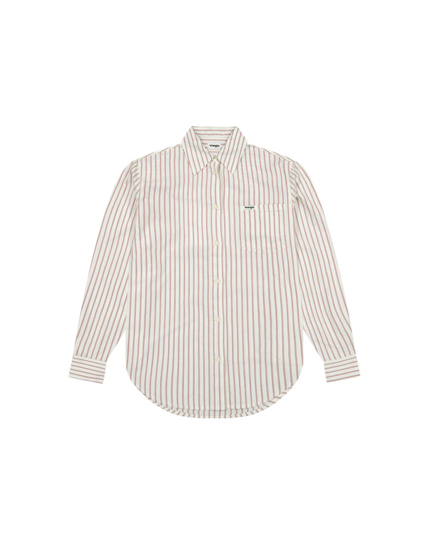 DAMSKA KOSZULA WRANGLER 1 PKT SHIRT COGNAC 112370777