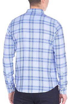 LEE RIDER SHIRT MĘSKA KOSZULA Z DŁUGIM RĘKAWEM W KRATĘ LIGHT BLUE L856GMEJ 112122561