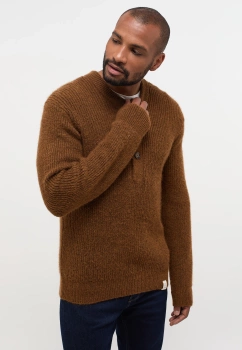 Męski Sweter Mustang Style Emil C Henley Rubber 1014118 3161 