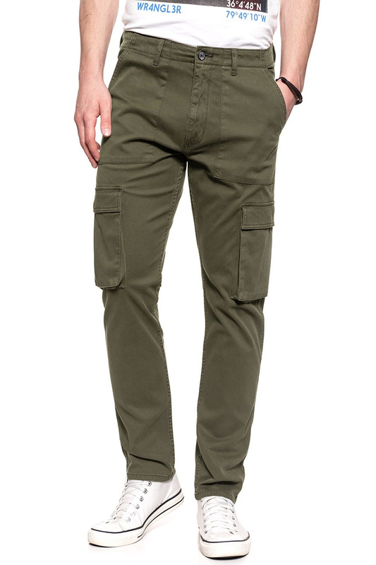 WRANGLER SPODNIE MĘSKIE CARGO IVY GREEN W15EA4XIX 112126802