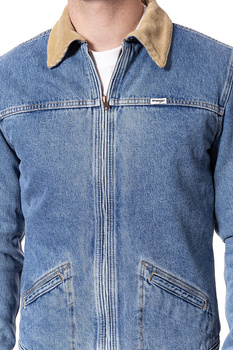 KURTKA JEANSOWA WRANGLER HAWKINS JACKET STONE BLUE W458ER255 112128909