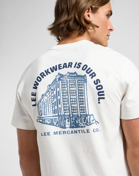 LEE MĘSKA KOSZULKA LEE WW GRAPHIC TEE ECRU 112364590