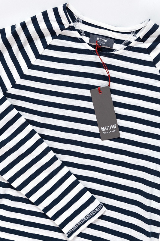 LONGSLEEVE MUSTANG Stripe Longsleeve SLUB STRIPE 1005857 11026