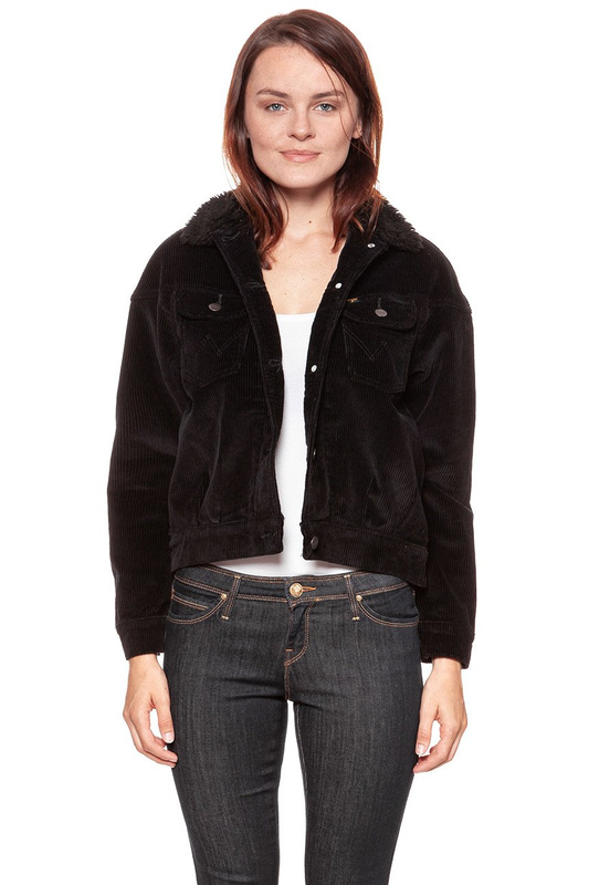 DAMSKA KURTKA PRZEJŚCIOWA WRANGLER 80´S WESTERN JACKET BLACK W422UP100 112128808