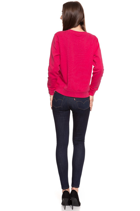 BLUZA WRANGLER DAMSKA CREW SWEAT BRIGHT ROSE W6079HYVC 112130450