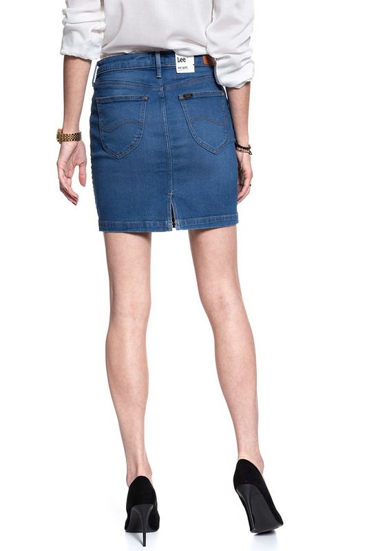 SPÓDNICA JEANSOWA LEE MID SKIRT MID BELLEVUE L38JLTGX 112108224
