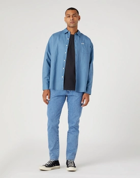 WRANGLER 1 PKT SHIRT MĘSKA KOSZULA JEANSOWA JEANS DŻINS CAPTAINS W5D6LO84Z 112330801