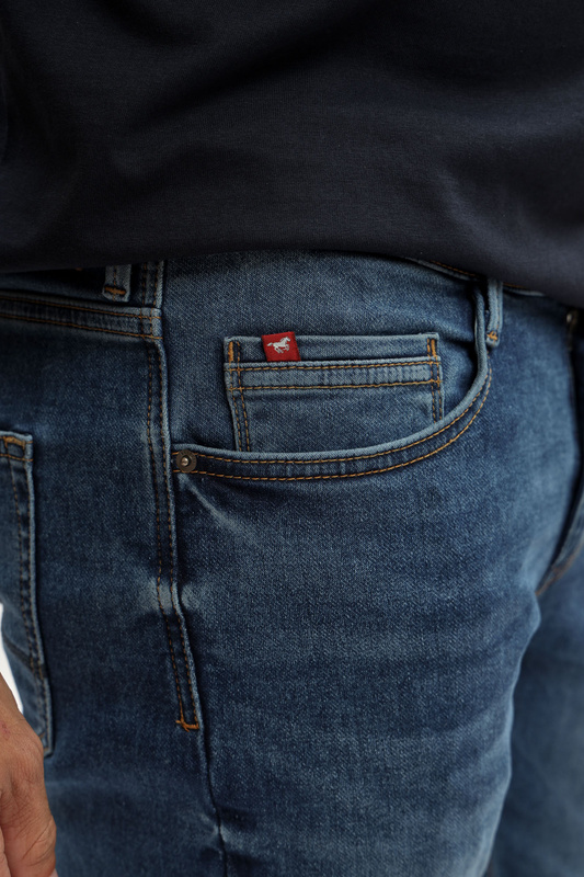 Męskie Spodnie jeansowe Mustang Style Oregon Slim K Denim Blue 1017226 5000 682