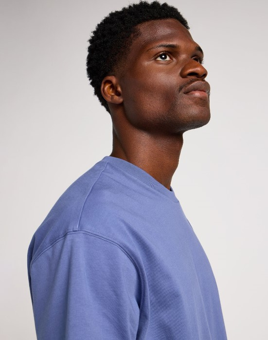 MESKA KOSZULKA LEE PLAIN LOOSE TEE SURF BLUE 112350758