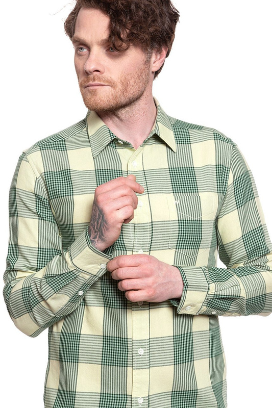 WRANGLER LS 1 PKT SHIRT ARTICHOKE GREEN W5F13OG14 112130112
