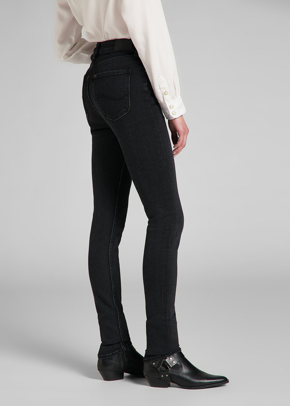 LEE IVY DAMSKIE SPODNIE JEANSOWE BLACK WHITLEY L32EPIQR 112139912