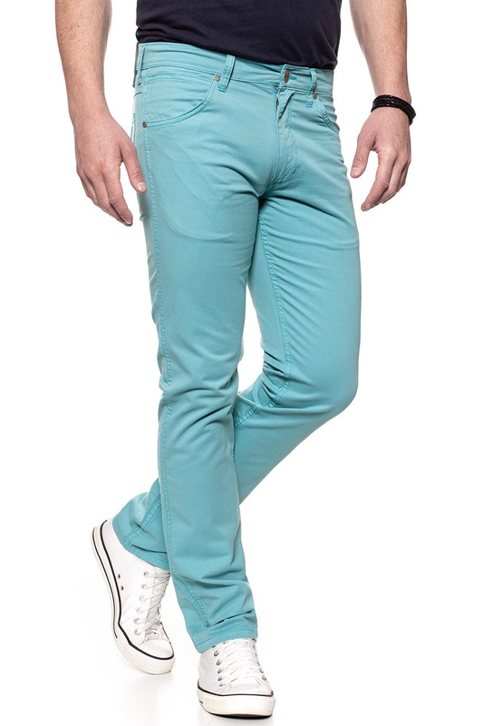 WRANGLER SPODNIE MĘSKIE GREENSBORO DUSTY TURQUOISE W15QRU25T 112127057