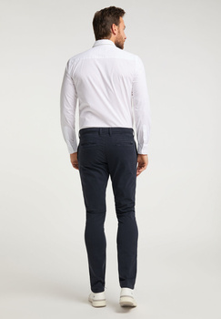 MUSTANG Classic Chino MĘSKIE SPODNIE MATERIAŁOWE BLUE NIGHTS 1009612 4085