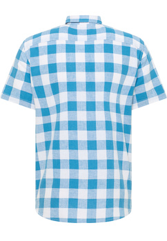 Męska koszula Mustang Style Berkeley Blue Big Vichy Check 1016471 12737